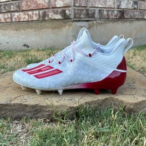 adidas Adizero Reign Young King Football Cleats Red White Men's